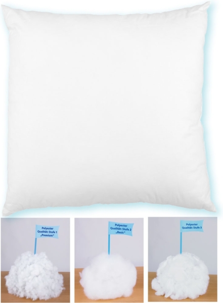 Arsvita Füllkissen Kissenfüllung mit Feder,Polyester Füllung 60 x 60 cm Polyester - Premiumfüllung Bild 4