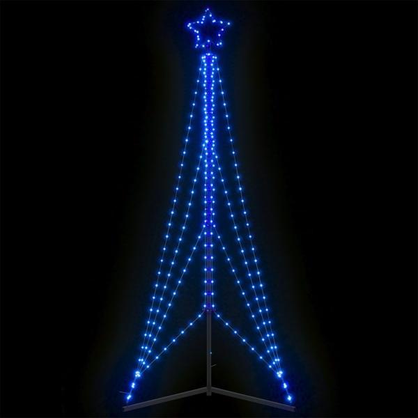 vidaXL Weihnachtsbaum-Beleuchtung 483 LEDs Blau 240 cm 4016414