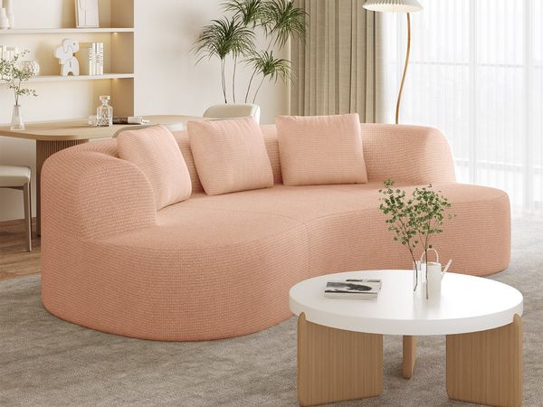 Lexzurn Sofa 3-Sitzer Sofa, Schlafsofa 168x90 cm inkl. 3 Zierkissen Bequemes Chenille, Geeignet fur Wohnzimmer, Buro, Lounge, Zimmer, Schlafzimmer, Mit 1200 LBS Belastbarkeit, strapazierfähig & haustierfreundlich