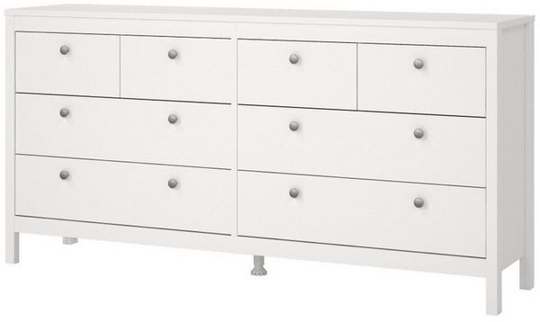 ebuy24 Kommode Madrid Kommode 8 Schubladen weiß.