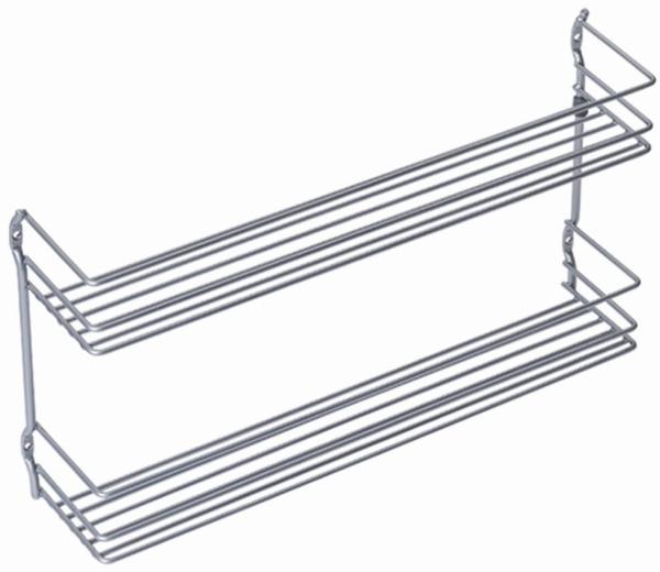 Metaltex Gewürzregal "Pepito" 2 Etagen 36 x 8 x 19 cm, für Schranktür