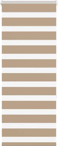 vidaXL Doppelrollo Sandbraun 65x150 cm Stoffbreite 60,9 cm Polyester 4014540