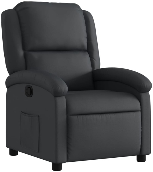 vidaXL Relaxsessel Echtleder Schwarz 3205920