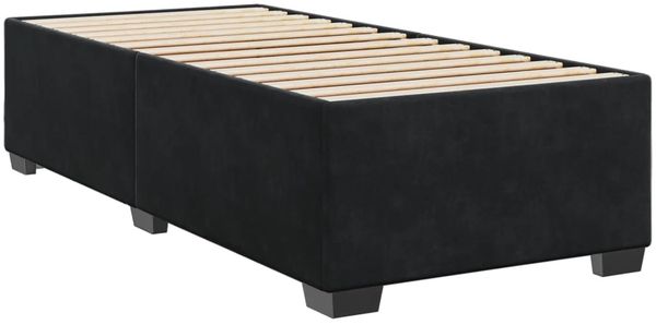 vidaXL Boxspringbett mit Matratze Schwarz 80x200 cm Samt 3286158 Bild 8