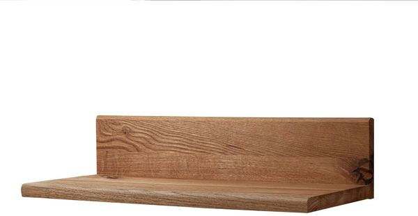 Wandregal Wild-/Zerreiche 49x20x12 natur geölt FRANKFURT #103