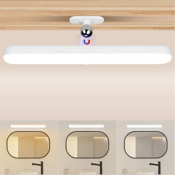 Nettlife LED Unterbauleuchte Küche Kabellos Dimmbar mit Bewegungssensor USB Aufladbar 24CM, LED fest integriert, Geeignet für, Treppenhaus, Schlafzimmer, Küche