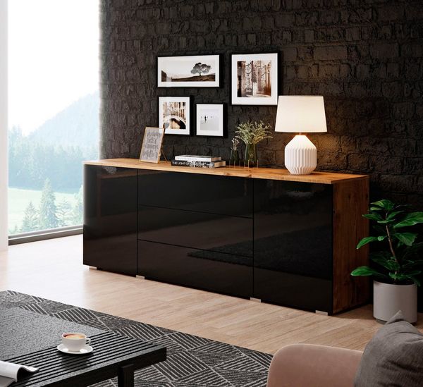 INOSIGN Sideboard PARIS (1 St), Moderne 150cm breite grifflose Kommode, vielseitig einsetzbar
