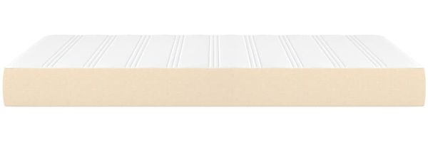 vidaXL Taschenfederkernmatratze Mittel Creme 120x200x20 cm Stoff 347759 Bild 4