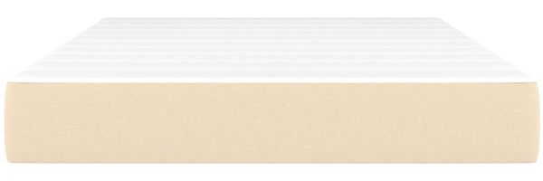 vidaXL Taschenfederkernmatratze Mittel Creme 120x200x20 cm Stoff 347759 Bild 3