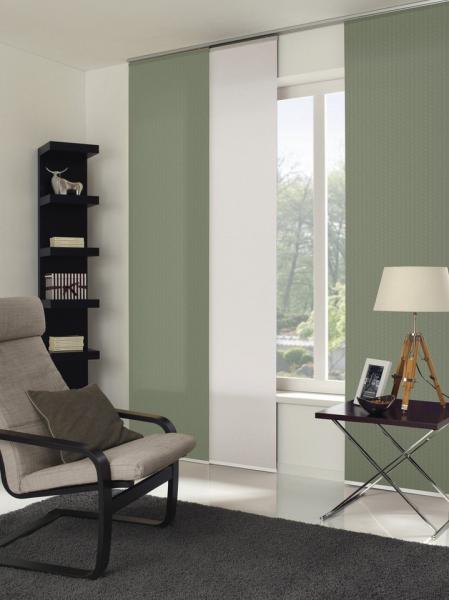 GARDINIA Schiebegardine Flächenvorhang Zen Silence (1 St), blickdicht, blickdicht, Polyester, nicht waschbar