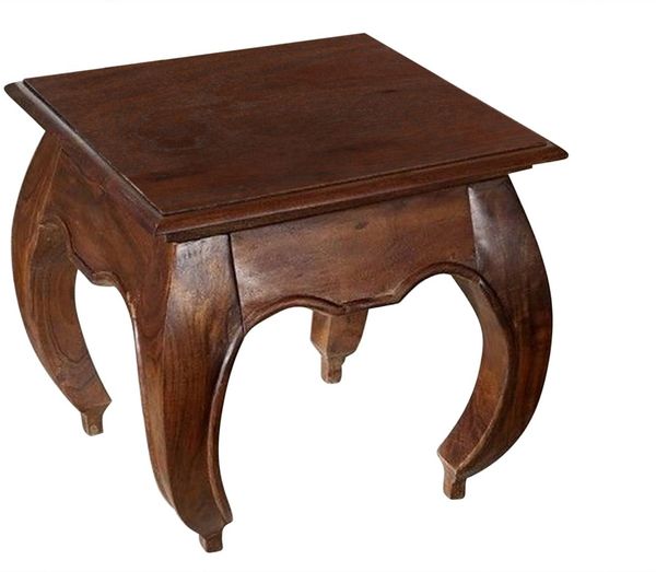 Nachttisch Akazie 45 x 45 x 42 nougat lackiert OPIUM #266