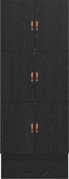 vidaXL Bett mit Stauraum Schwarz Eichen-Optik 236.5 x 80 x 31.5 cm 3335598 Bild 6