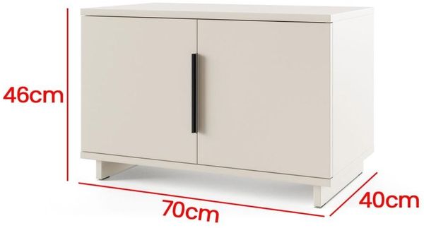 Garderoben-Set Napoli Version 21: Eckschrank mit Polsterpaneelen, Schuhschrank Flur und Eingangsbereich (Cashmere/Trinity 16), 189 x 70 x 140 cm Bild 6