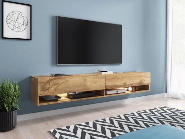 Mirjan24 TV Lowboard Wotan, Modell: 180 / ohne LED Beleuchtung