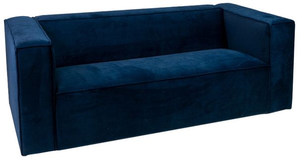 Bronx71 Samt Sofa Memphis 2,5-Sitzer dunkelblau Bild 6