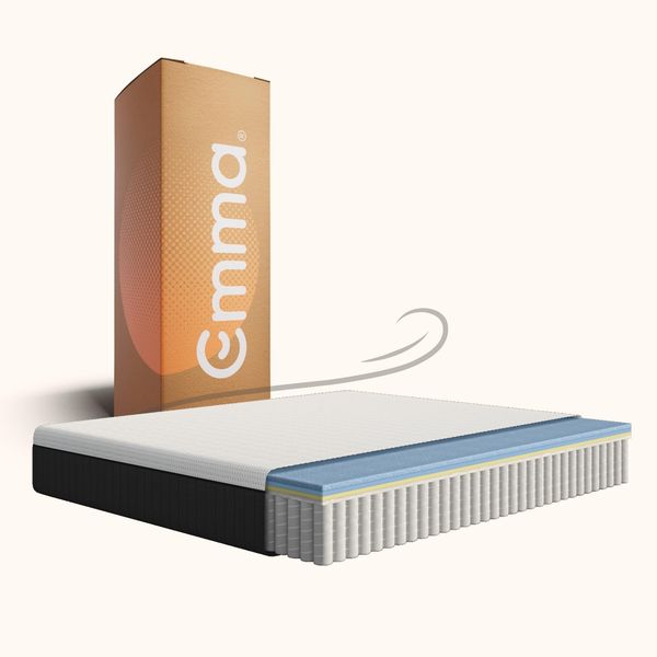 Emma Original Pro+ Matratze 160x200 cm – 27 cm Hybridmatratze mit 7-Zonen-Taschenfederkern, ThermoSync® Kühltechnologie & allergenreduzierendem Purotex® Bezug – atmungsaktive Komfortmatratze