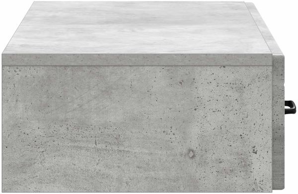 vidaXL Wandmontierter Beistelltisch Betongrau 87,5 x 34,5 x 17 cm 899008 Bild 5