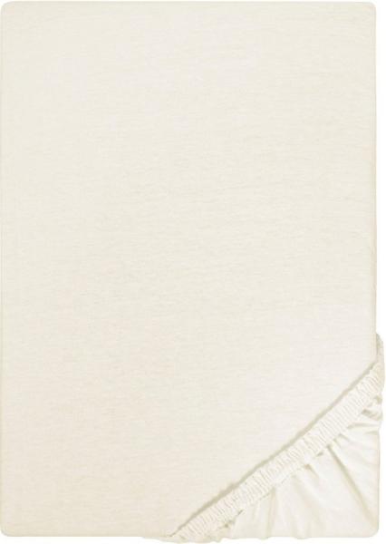 Castell Jersey-Stretch-Spannbetttuch, Natur, 1x 180x200 cm - 200x200 cm, 180x200 cm