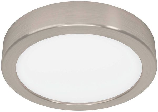 Eglo 900583 Aufbauleuchte FUEVA 5 Stahl nickel-matt LED 11W 3000K H:2. 8cm Ø16cm dimmbar