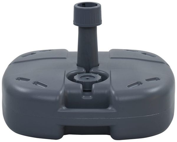 vidaXL Tragbarer Sonnenschirmständer Grau Sand/Wasser 47684