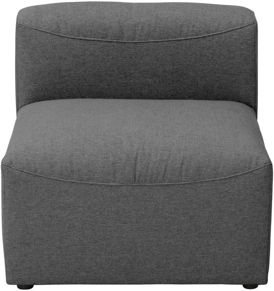 Sofa Element ohne Armlehne Kattrina Flachgewebe anthrazit