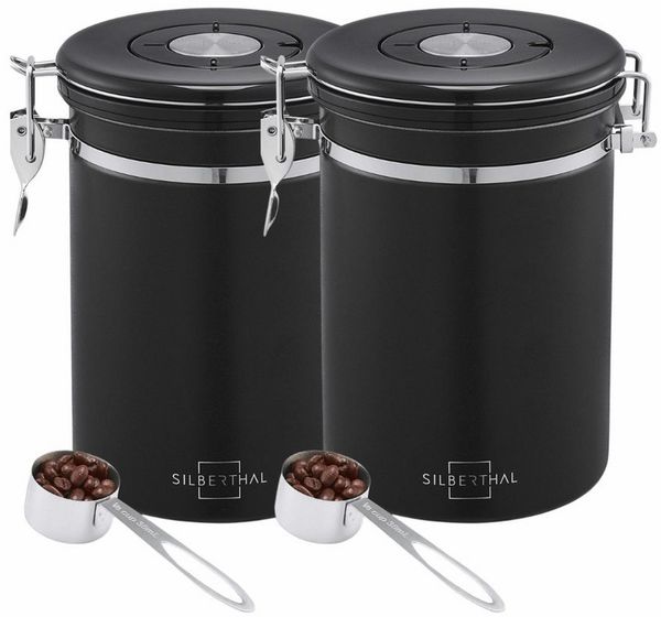 SILBERTHAL Kaffeedose 500g luftdicht, (2-tlg)