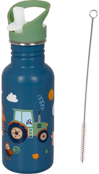 COPPENRATH DIE SPIEGELBURG Trinkflasche Edelstahlflasche Traktor Ed. 2 (0,5 l) - Wenn ich mal groß bin, mit langlebig, sicherer Trinklösung