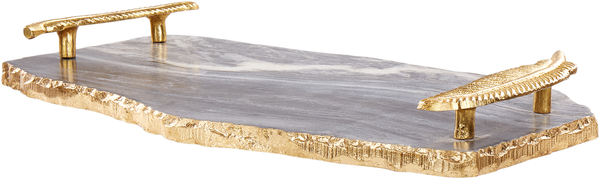 Tablett ZOGRAFOU Metallglanz Dunkelgrau