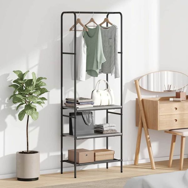 vidaXL Kleiderständer Grau Sonoma 60 x 30 x 171 cm Holzwerkstoff 868460