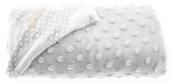 Babydecke Doppellagig 75x100 cm mit Bärenengel und Wolken Grau Motiv 1 Bild 5