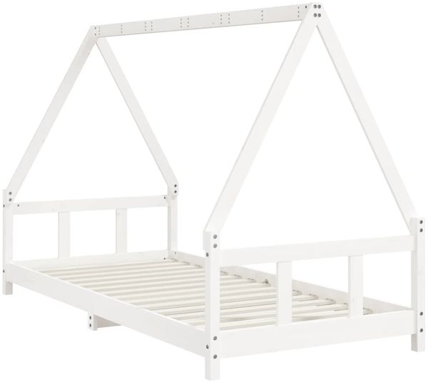 vidaXL Kinderbett Weiß 90x200 cm Massivholz Kiefer 834454 Bild 6