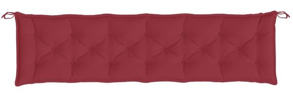 vidaXL Gartenbank-Auflagen 2 Stk. Weinrot 200x50x7 cm Oxford-Gewebe 361744 Bild 5