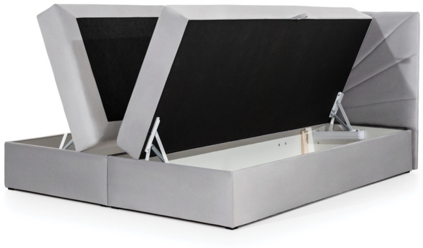 99rooms Lazzaro Boxspringbett Velours JASMINE Braun 120x200 cm Bild 2