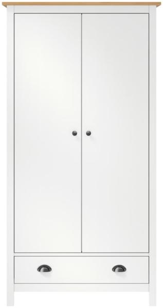 vidaXL Kleiderschrank mit 2 Türen Hill Range Weiß 89 x 50 x 170 cm Kiefer [288950]