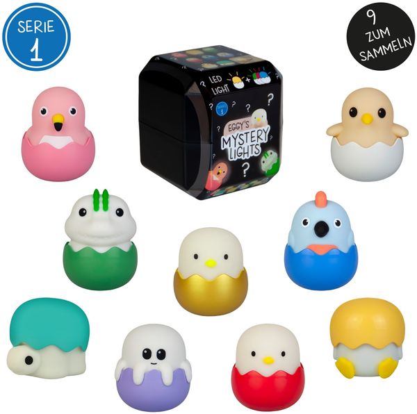 MegaLight Mini Lichter Eggy´s Mystery Lights Dimmbar mit Akku 9-fach Sortiert