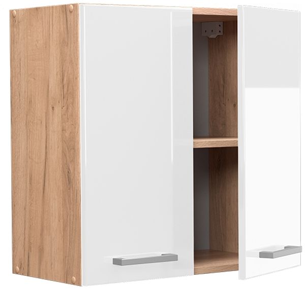 Vicco Küchenschrank Küchenzeile R-Line, Weiß Hochglanz, Hängeschrank 60 cm Bild 4