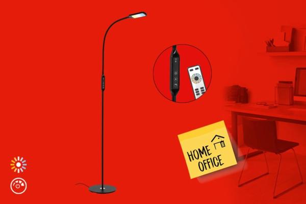 Briloner Leuchten LED Schreibtischlampe OFFICE REMOTE