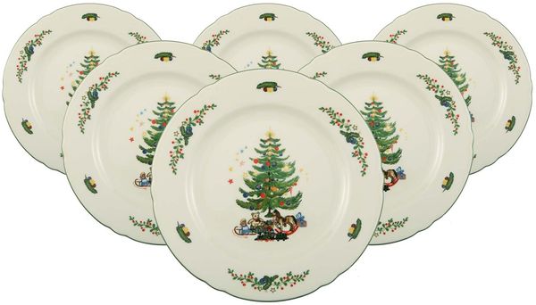 Seltmann Weiden Marieluise Weihnachten Frühstücksteller ø 20 cm 6er Set
