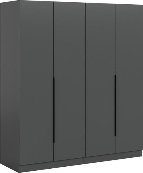 Home affaire Schrank-Set Skarde moderner Kleiderschrank Schlafzimmerschrank, (1-St, wähle deine beste Schrank Kombination), Skarde Kleiderschrank 160 cm, 2 Kleiderstangen und 2 Böden