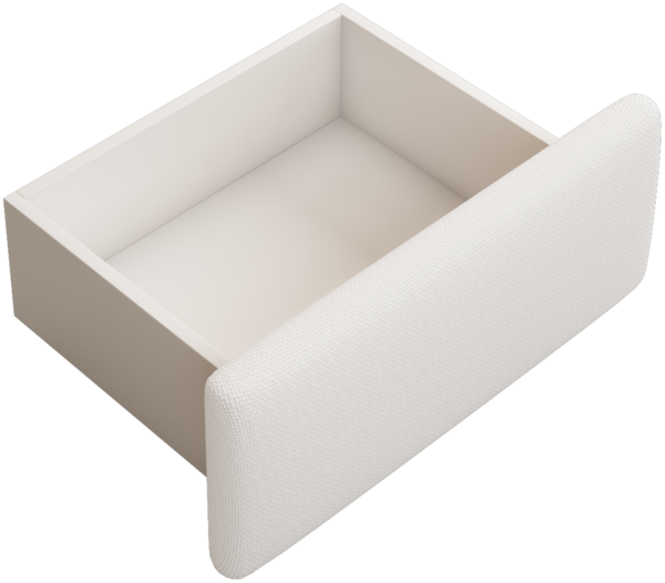 Merax Polsterbett ohne Kopfteil, mit hydraulischer Lagerung und 2 Schubladen, Weiß, 140*200cm Bild 6