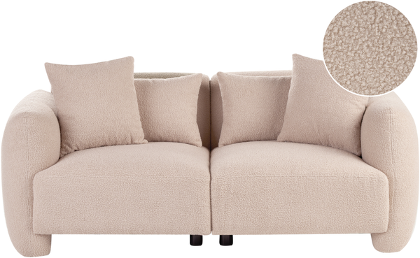 Sofa 3-Sitzer EKENES Bouclé Beige