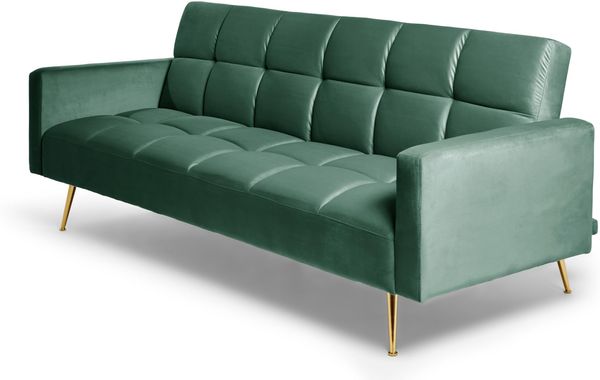 Jahnke SCHLAFSOFA Chillax POSH Samt Opalgrün