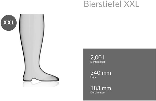 Rastal XXL Riesen-Bierstiefel 2,0 Liter Bild 2