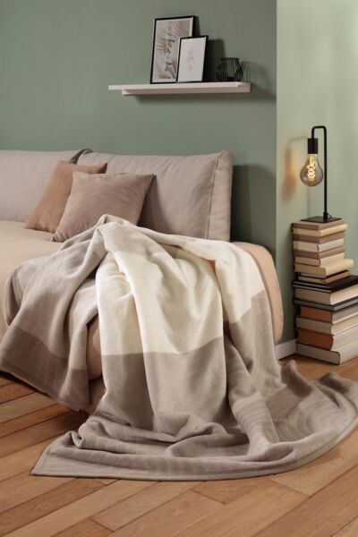 Wohndecke Feel Cord, Biederlack, mit schöner Hoch-Tief-Struktur