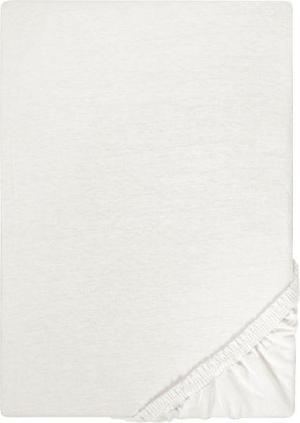 Biberna Jersey-Spannbetttuch, 100 % Baumwolle, Grau, 1x 140x200 cm - 160x200 cm