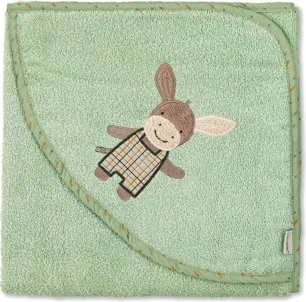 Sterntaler Kapuzenbadetuch 100x100 Emmilius grün