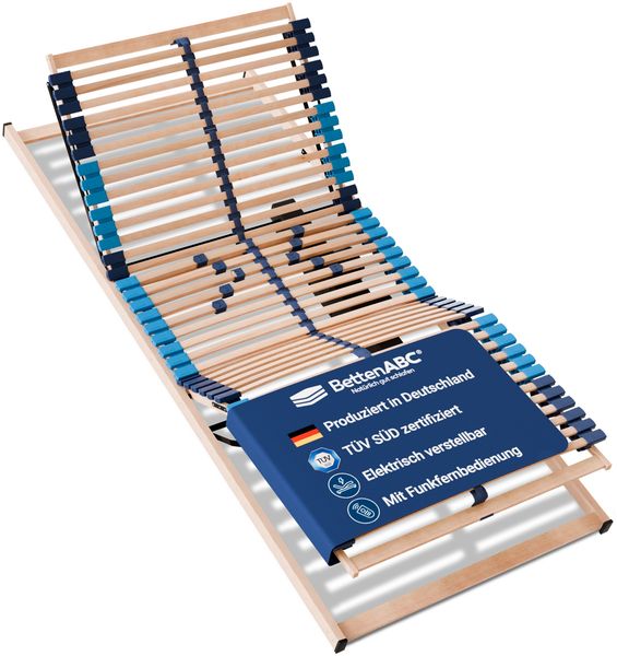 Betten ABC Superflex Elektro – 7-Zonen-Lattenrost mit elektrischer Kopf- und Fußteilverstellung, Größe: 100x200
