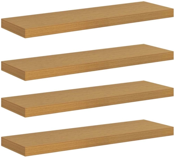 vidaXL Wandregal 4 pcs Beige 80 x 23,5 x 4 cm Holzwerkstoff 42019994