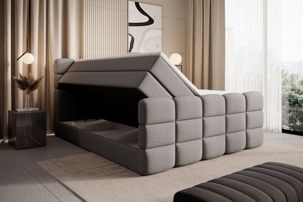 wonello Boxspringbett Carenzo, Doppelbett mit Bettkasten, wahlweise mit wonello premium Topper