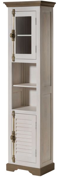Hochschrank Mango 50x35x195 weiß lackiert TOULOUSE #130